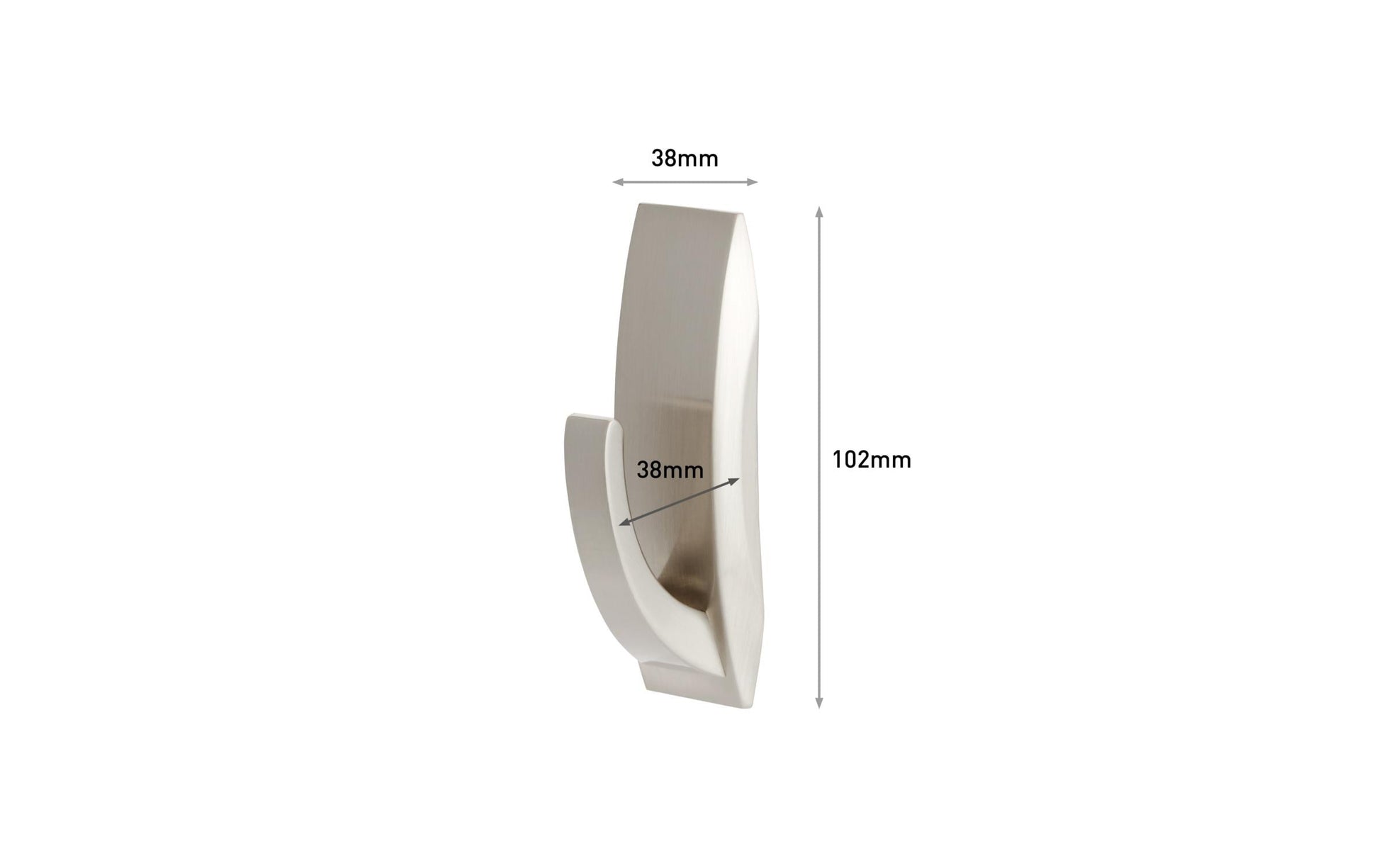 3M Command Haken – Metall – Silber – 2,2 kg – für Holz