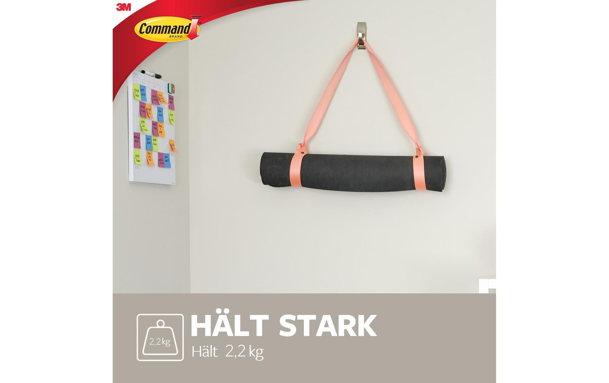 3M Command Haken – Metall – Silber – 2,2 kg – für Holz