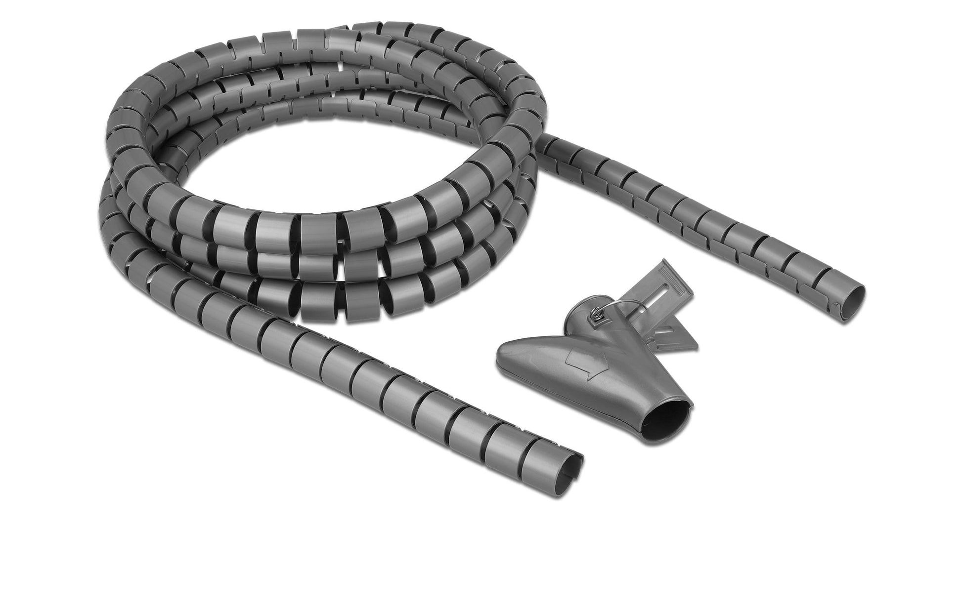 DeLOCK 18844 Kabelschlauch – Ø 20 mm – 2,5 m – Polyurethan – Grau