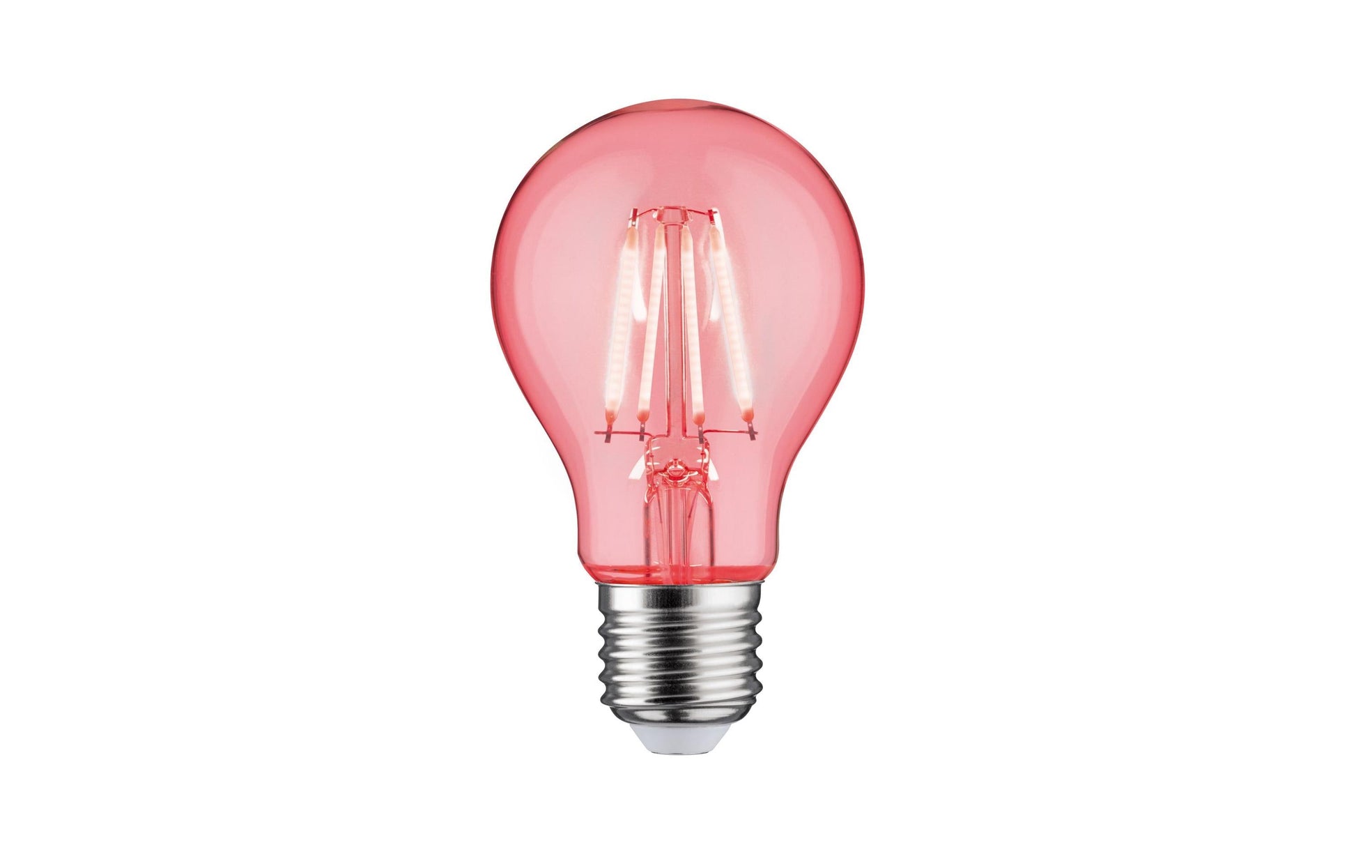 Paulmann Leuchtmittel E27 Birnenform – 40 lm, 1,3 W, Rot – 1 Stk., Klar