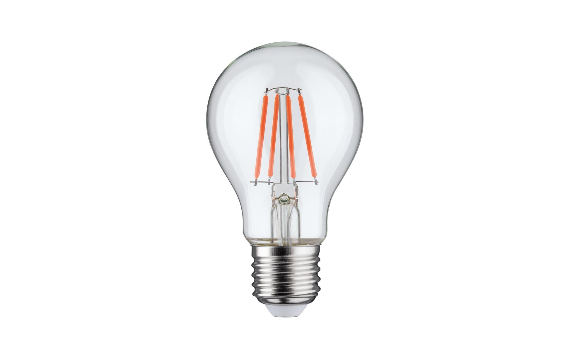 Paulmann Leuchtmittel E27 Birnenform – 40 lm, 1,3 W, Rot – 1 Stk., Klar