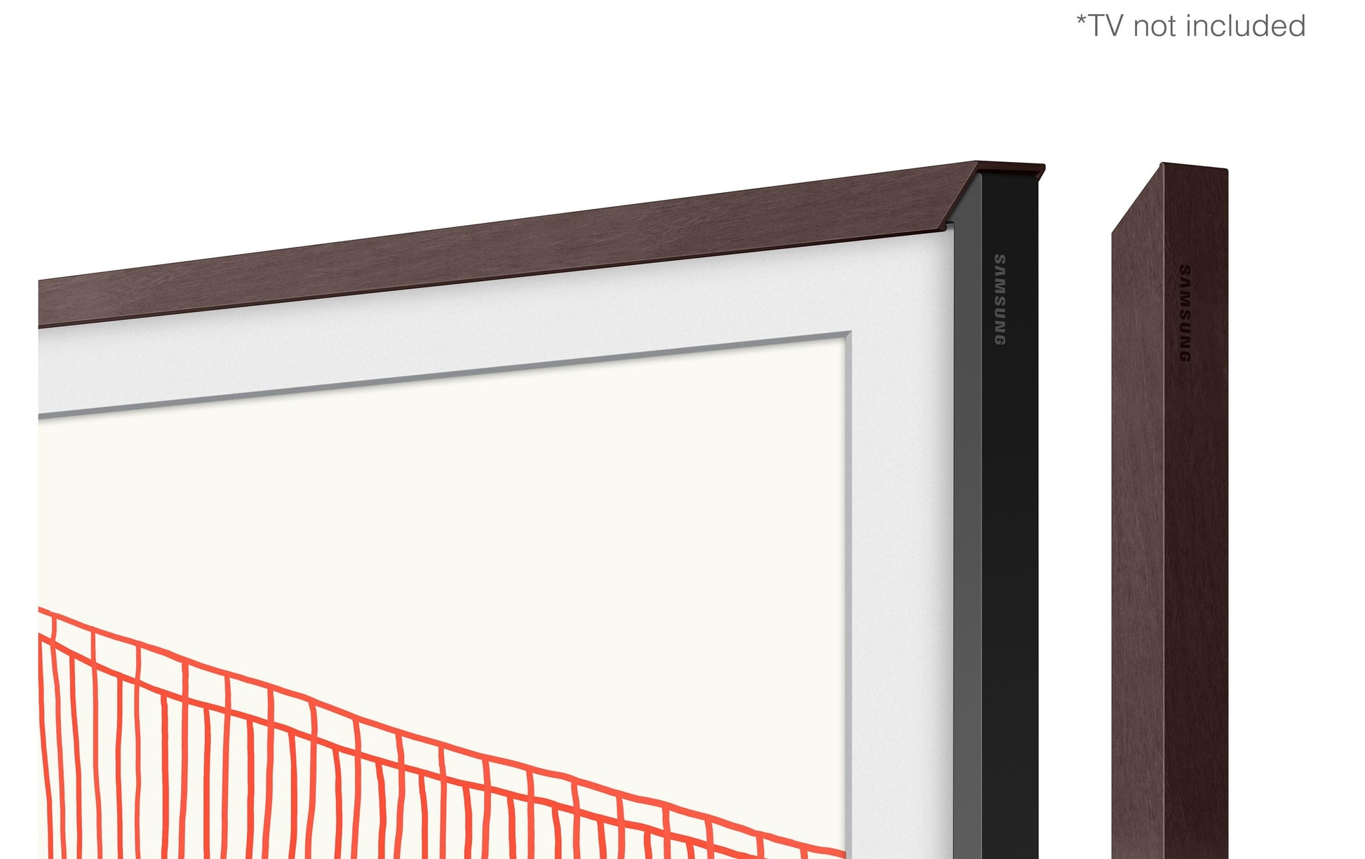 Samsung VG-SCFA50BWBXC Rahmen – 50" – für The Frame 6.0 (2022) (LS03B) – Braun