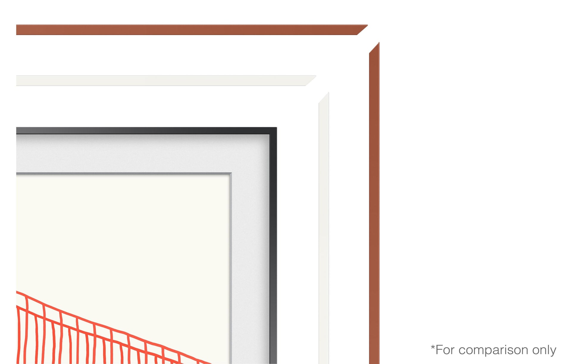 Samsung VG-SCFA55TRCXC Rahmen – für The Frame 5.0 (2021) (LS03A) – Terracotta