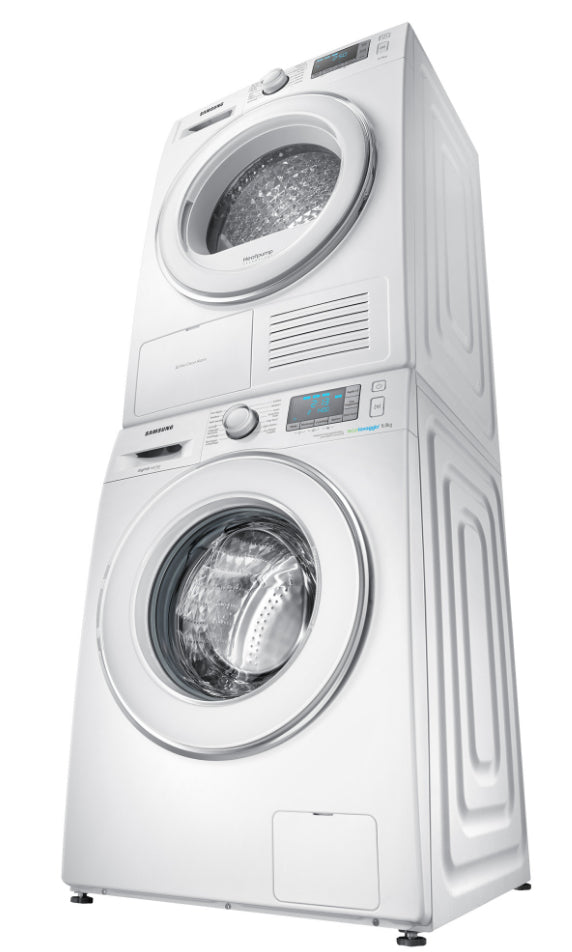 Samsung Verbindungsstück für Waschturm – Edelstahl – Weiss – 142 × 130 × 60 mm – für diverse Samsung-Modelle