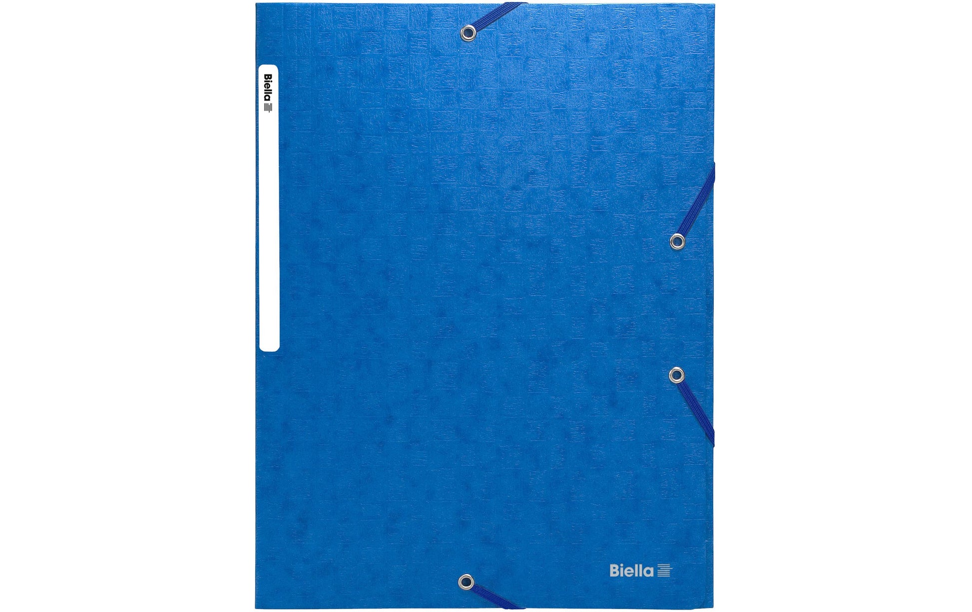 Biella Sammelmappe für A4, Karton, Blau, mit Gummizug