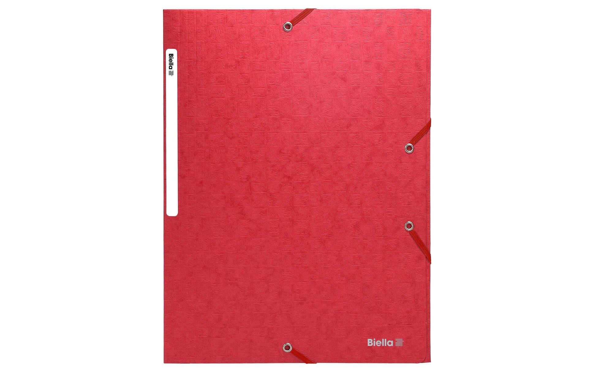 Biella Sammelmappe für A4, Karton, Rot, mit Gummizug