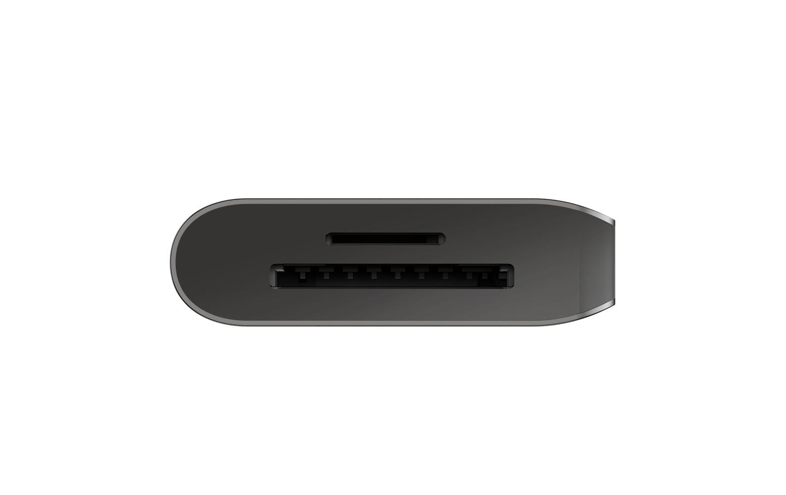 Belkin AVC009btSGY Multiport-Adapter – USB-C, 1× HDMI, 2× USB-A, 100 W PD, SD/microSD, 3,5 mm Audio