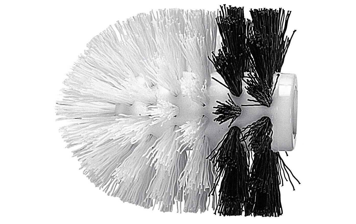Kleine Wolke Ersatzbürstenkopf für Breeze, Check, Cubic und weitere – Polypropylen, Schwarz, Weiss