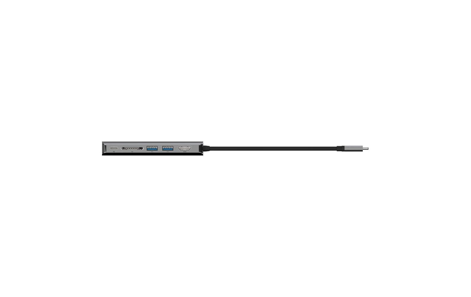 Belkin AVC008BTSGY Multiport-Adapter – USB-C, 1× HDMI, 2× USB-A, 100 W PD, GbE, SD