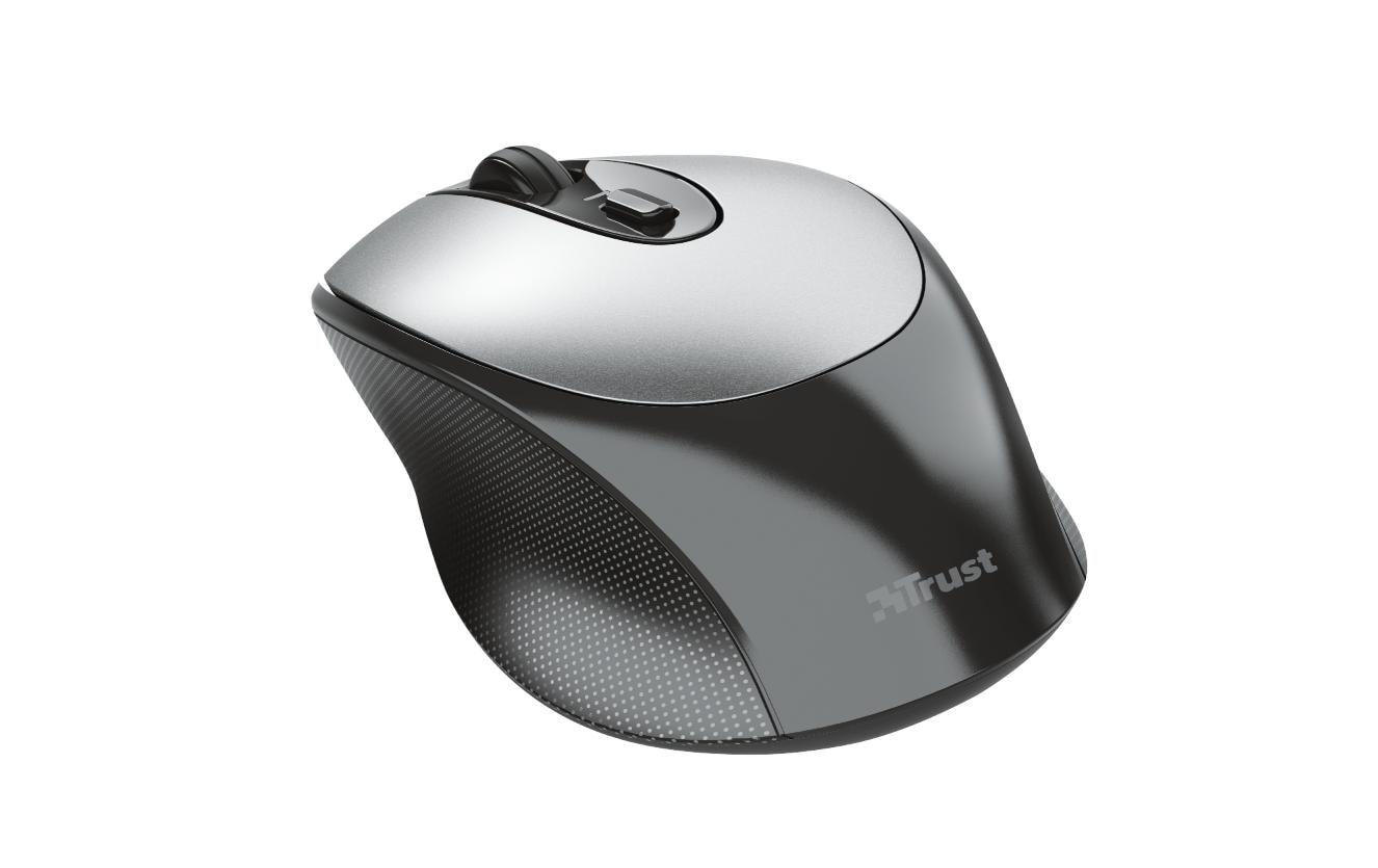 Trust Zaya – Maus – Kabellos (2,4 GHz), 1600 DPI, beidhändig, Schwarz