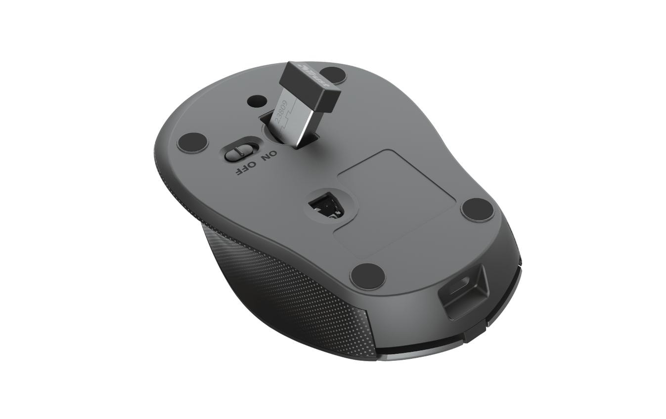 Trust Zaya – Maus – Kabellos (2,4 GHz), 1600 DPI, beidhändig, Schwarz