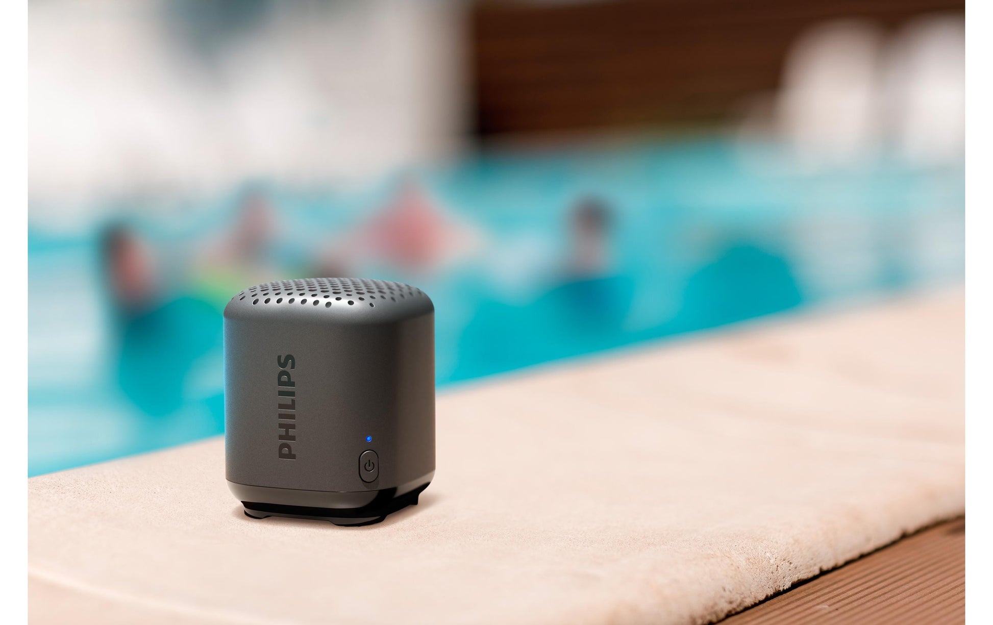 Philips TAS1505B/00 – Bluetooth-Lautsprecher – IPX7, 8 h Akku, 2,5 W, Bluetooth 5.0, Schwarz