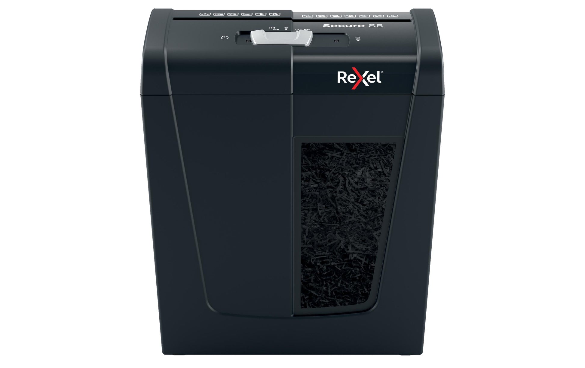 Rexel Secure S5 – Aktenvernichter, DIN P-2, Streifenschnitt 6 mm, 5 Blatt, 10 l, A4