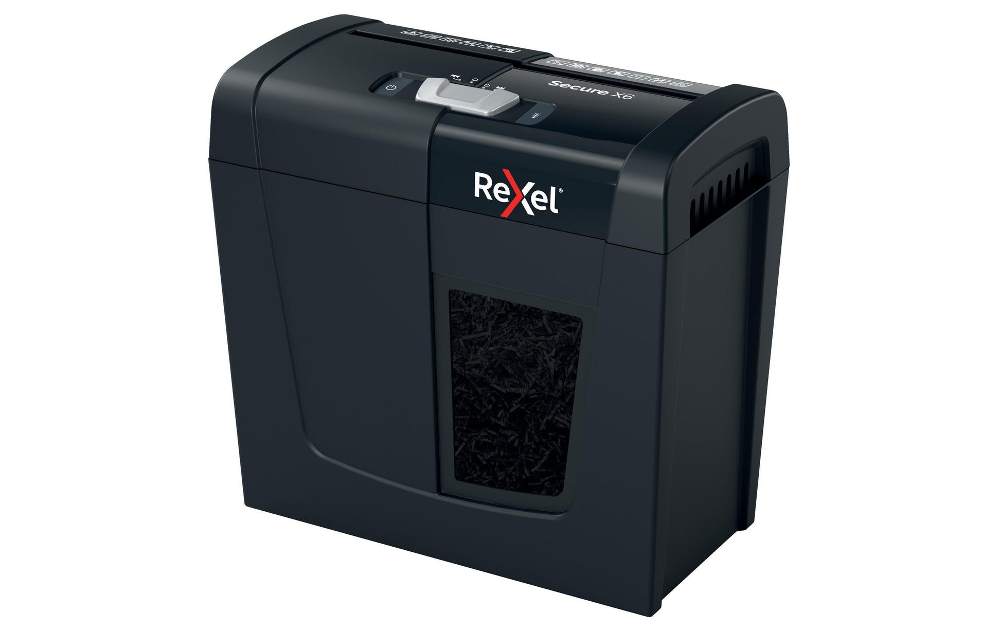 Rexel Secure X6 – Aktenvernichter, DIN P-4, Partikelschnitt 4 × 40 mm, 6 Blatt, 10 l, A4