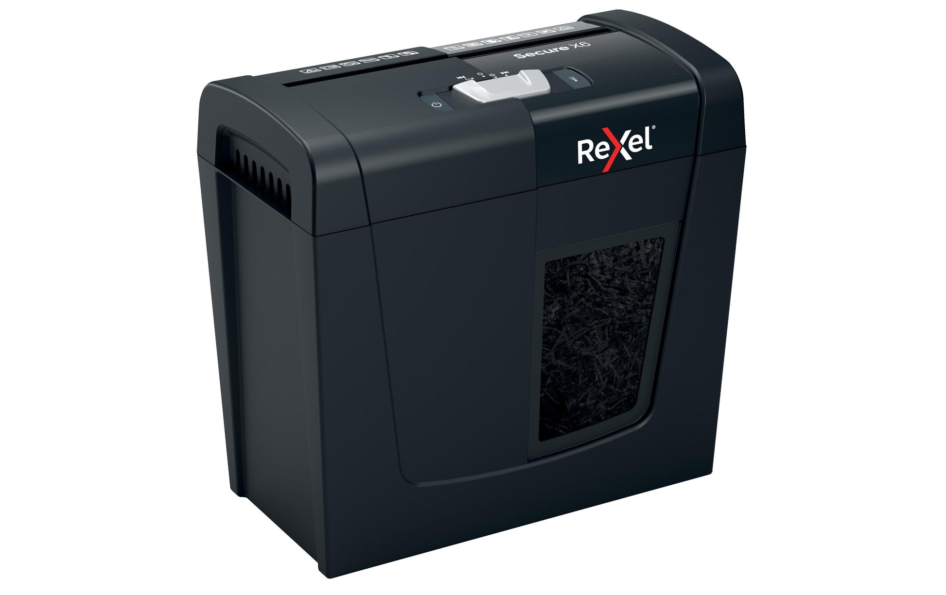 Rexel Secure X6 – Aktenvernichter, DIN P-4, Partikelschnitt 4 × 40 mm, 6 Blatt, 10 l, A4