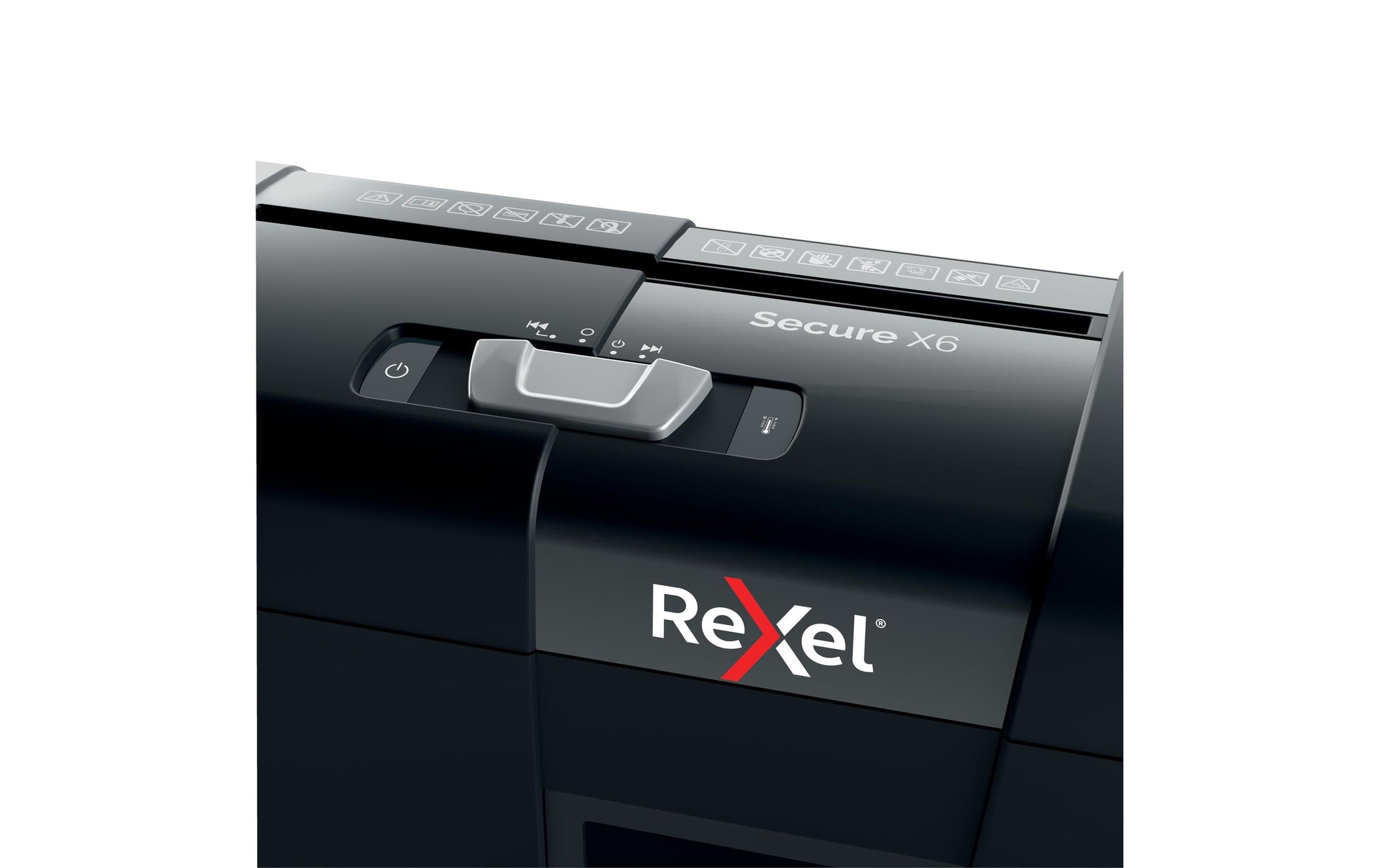 Rexel Secure X6 – Aktenvernichter, DIN P-4, Partikelschnitt 4 × 40 mm, 6 Blatt, 10 l, A4