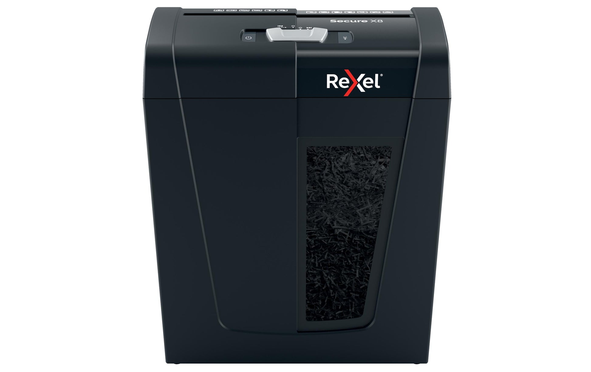 Rexel Secure X8 – Aktenvernichter, DIN P-4, Partikelschnitt 4 × 40 mm, 8 Blatt, 10 l, A4