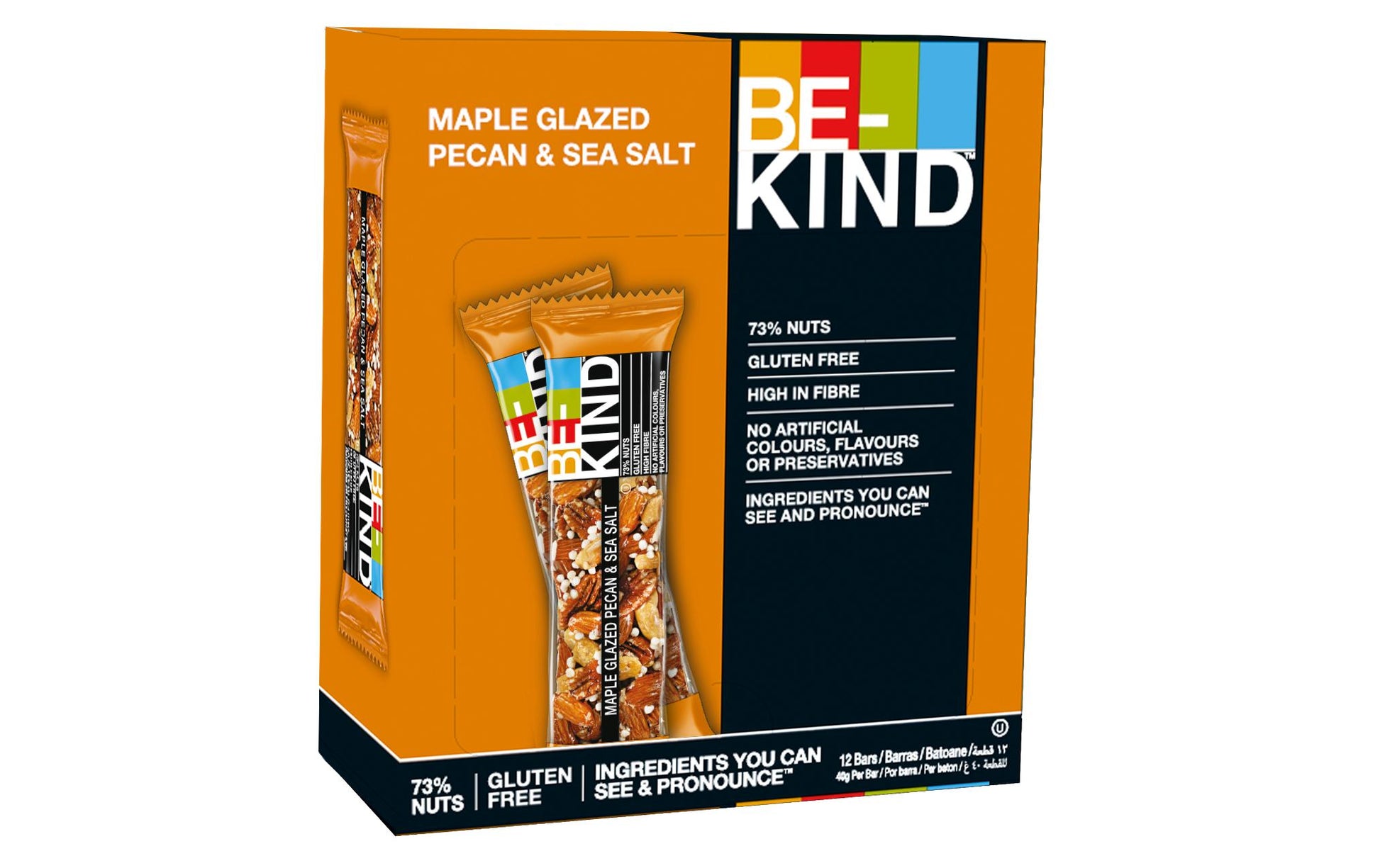 Kind Riegel – Ahorn-Glasiert, Pekannuss & Meersalz, glutenfrei – 12 × 40 g