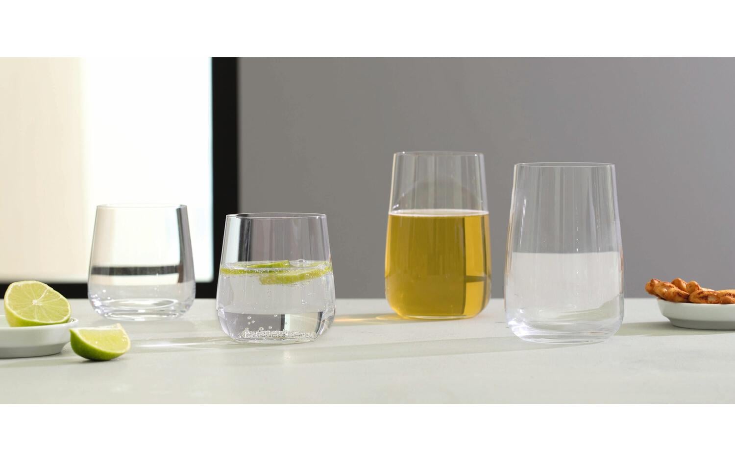 LEONARDO Brunelli Whiskyglas – 0,40 l, Kristallglas, Transparent, spülmaschinenfest, stossfest, 6 Stück