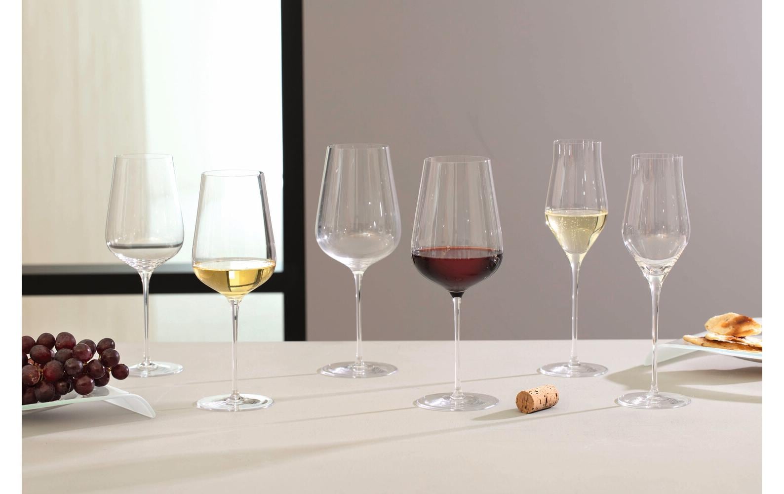 LEONARDO Champagnerglas – 0,34 l, Kristallglas, Transparent, spülmaschinenfest, stossfest, 6 Stück