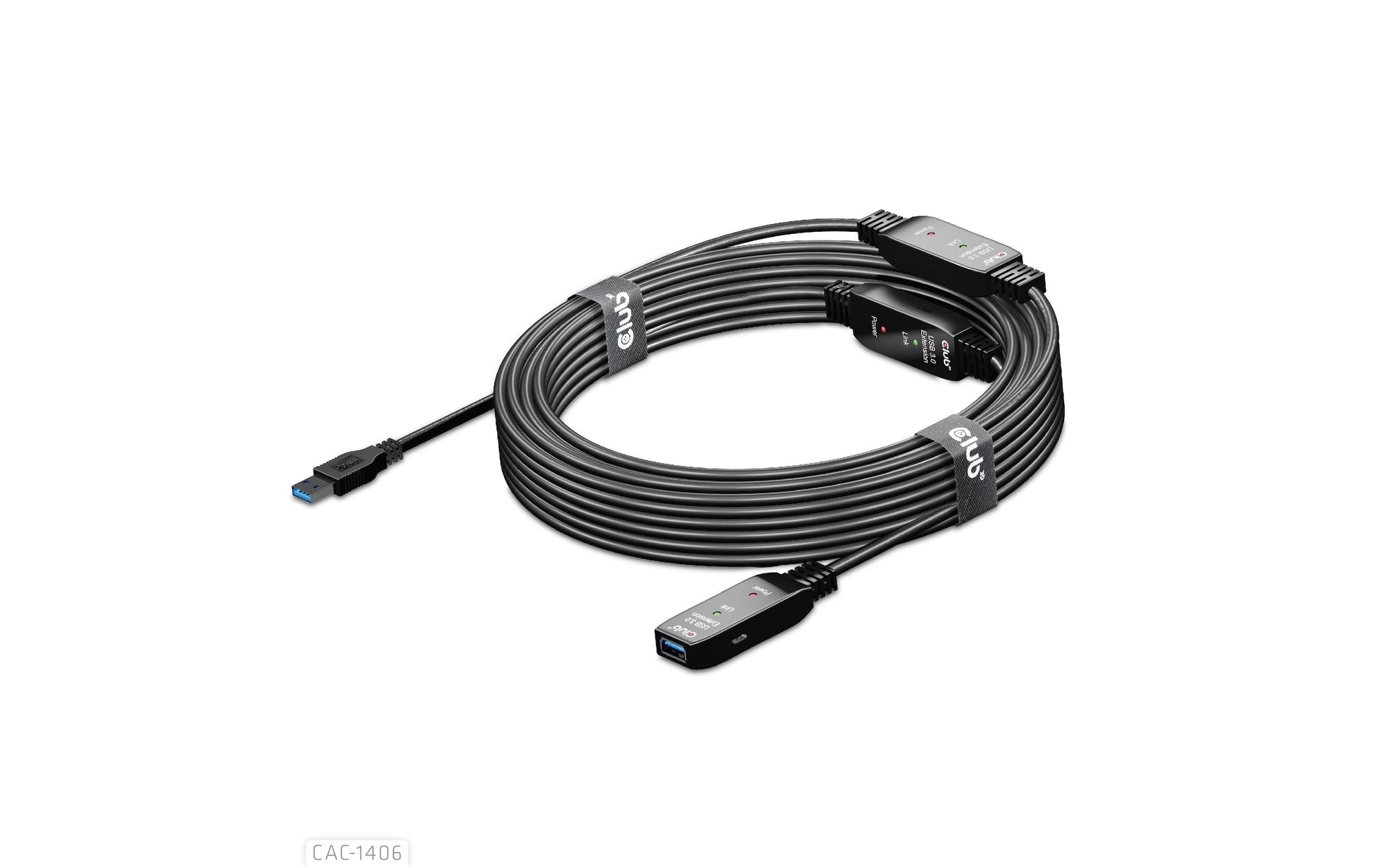 CLUB3D Club 3D – USB-Kabel, USB-A zu USB-A, 15 m, USB 3