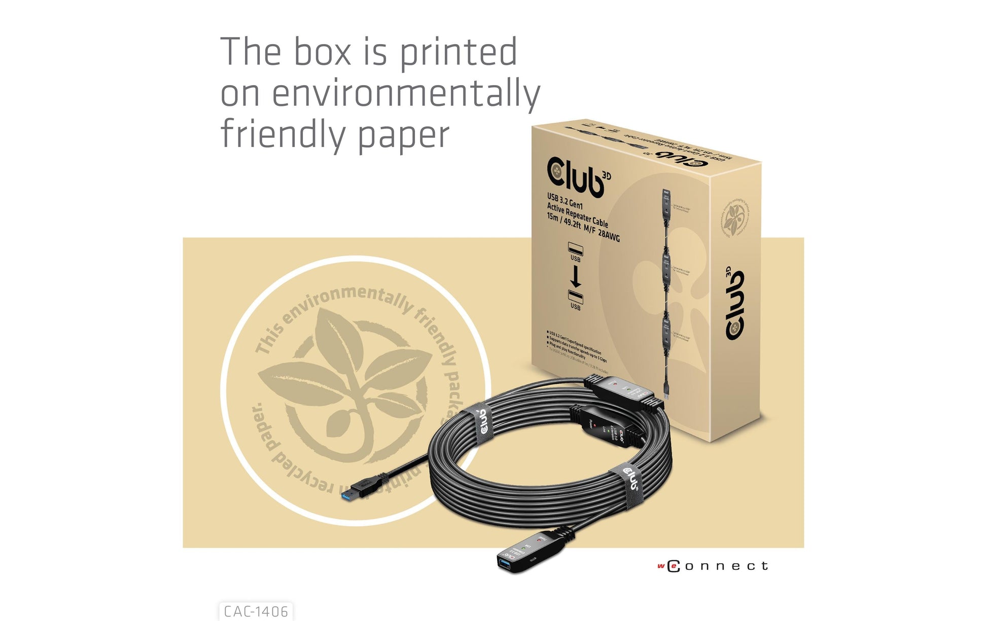 CLUB3D Club 3D – USB-Kabel, USB-A zu USB-A, 15 m, USB 3