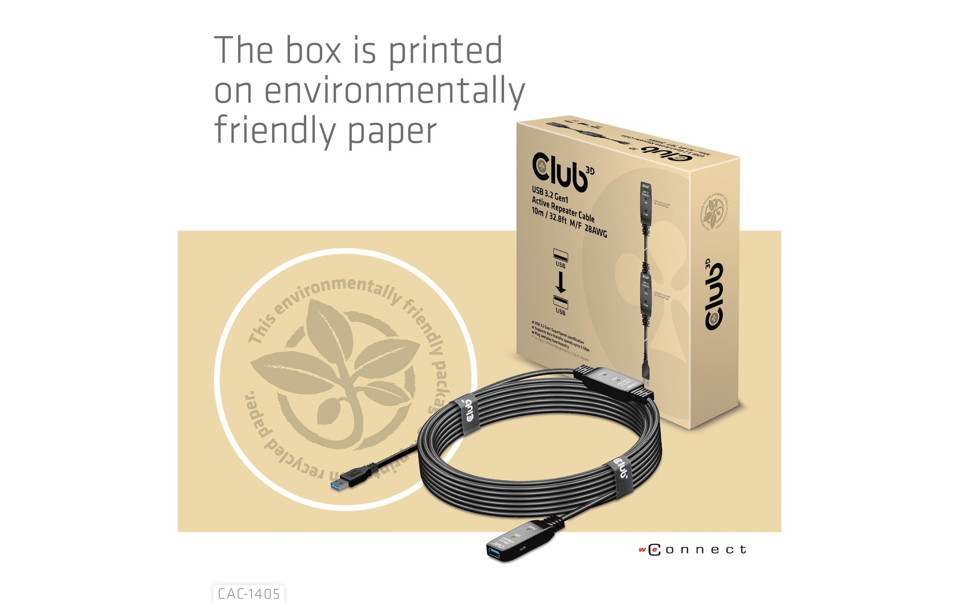 CLUB3D Club 3D – USB-Kabel, USB-A zu USB-A, 10 m, USB 3