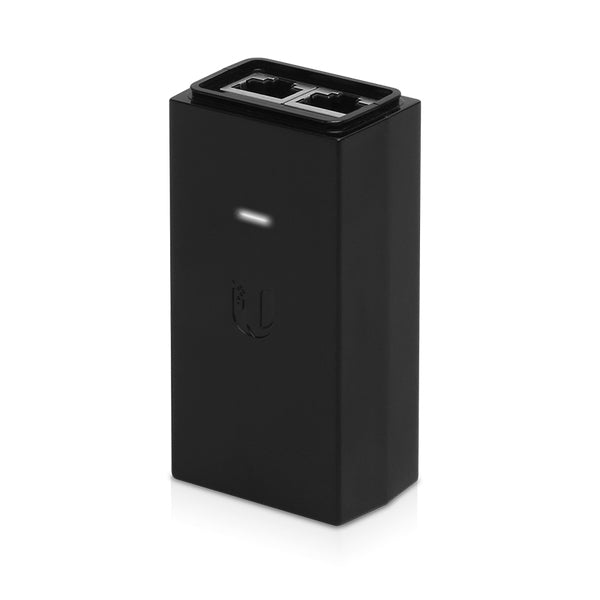 Ubiquiti POE-24-12W PoE-Injektor 24 V/12 W – RJ-45×2 (1 In/1 Out) – Eingang 100–240 V, 50/60 Hz – Schwarz