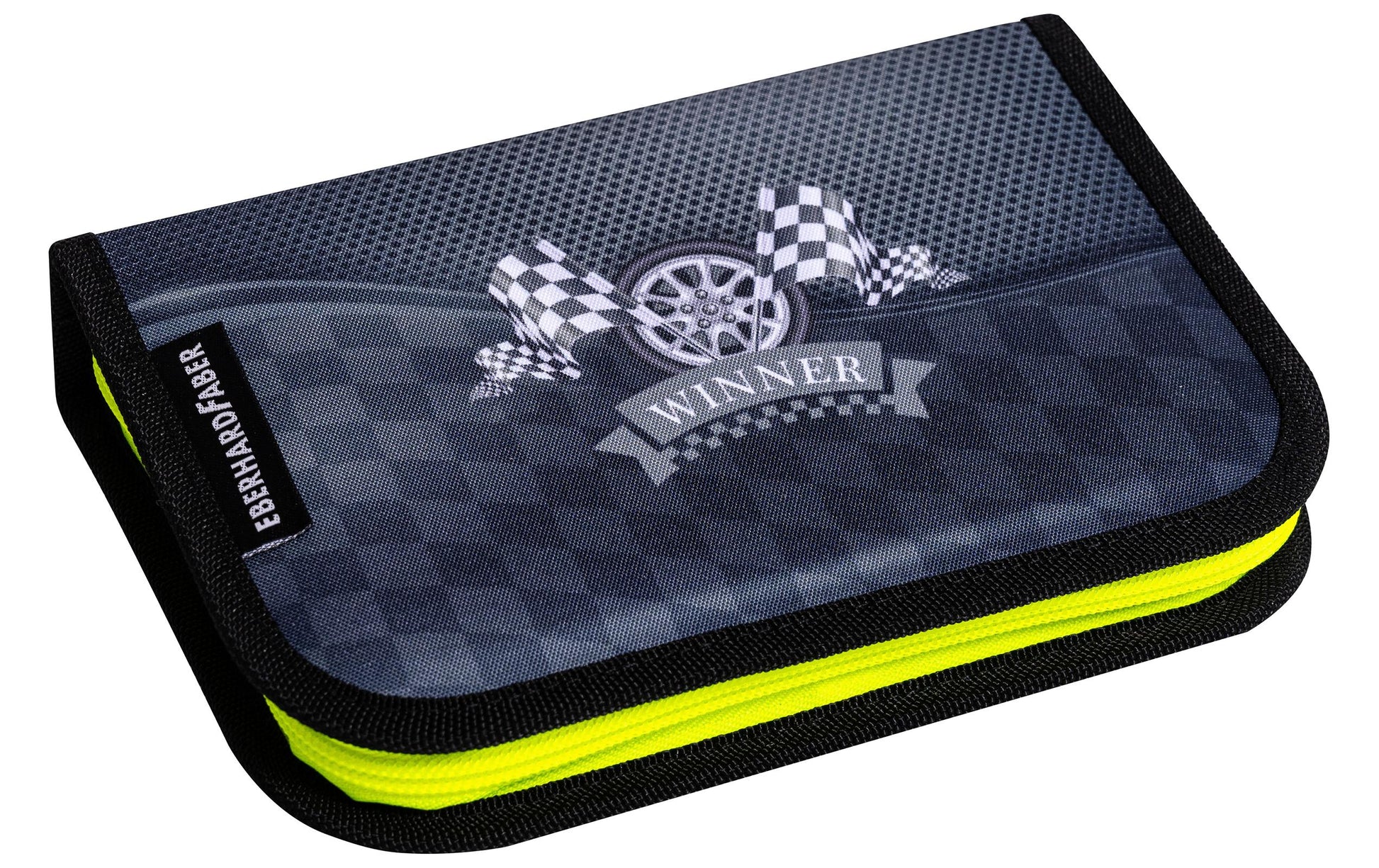 Eberhard Faber Schüleretui (Hartschale), gefüllt, Rennauto, mehrfarbig, Polyester, 19,6 × 3,4 × 13,2 cm