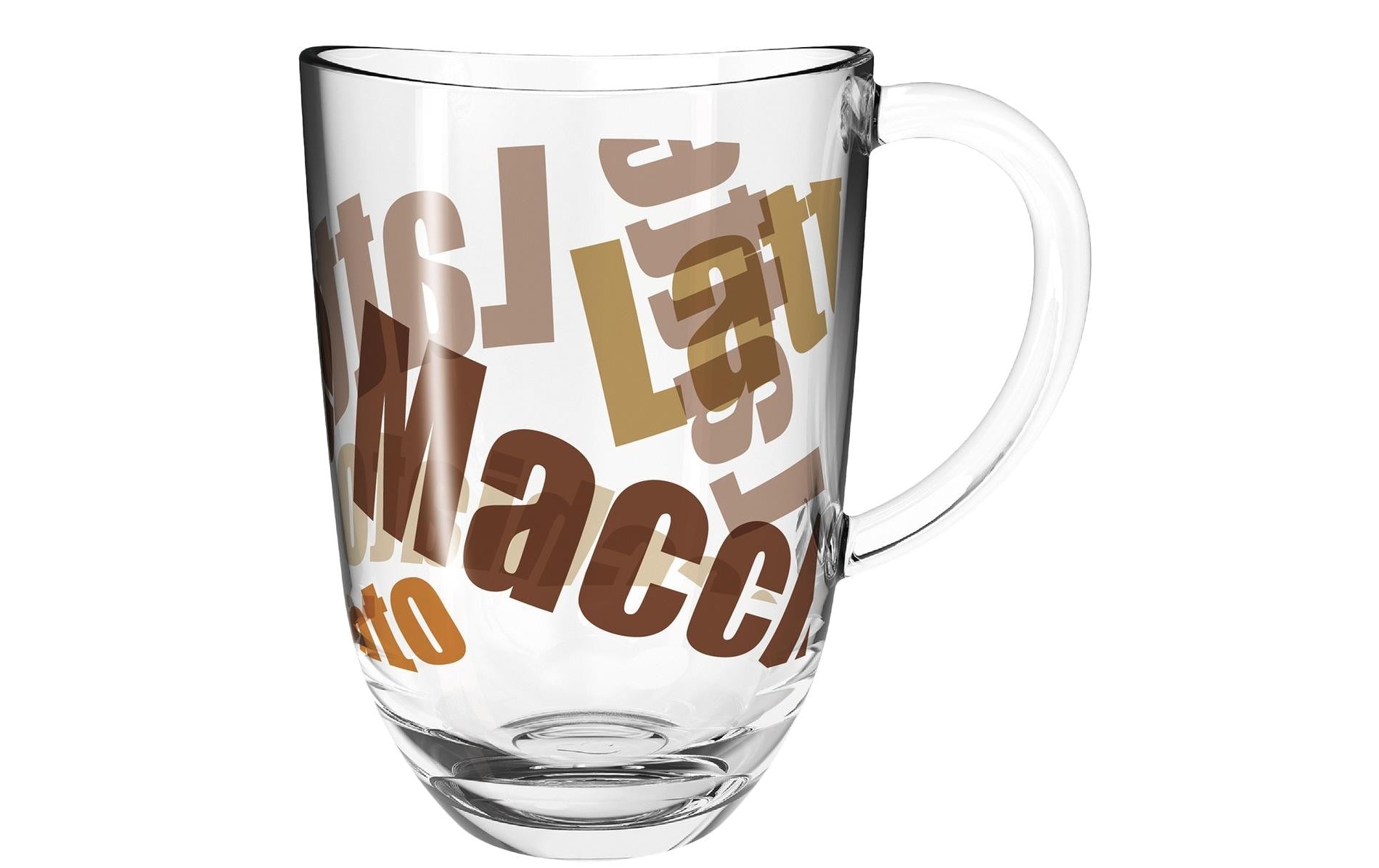 LEONARDO Latte Macchiato Glas Napoli – 6er Set, 380 ml, Ø 8,2 cm, Kalk-Natron-Glas, spülmaschinenfest