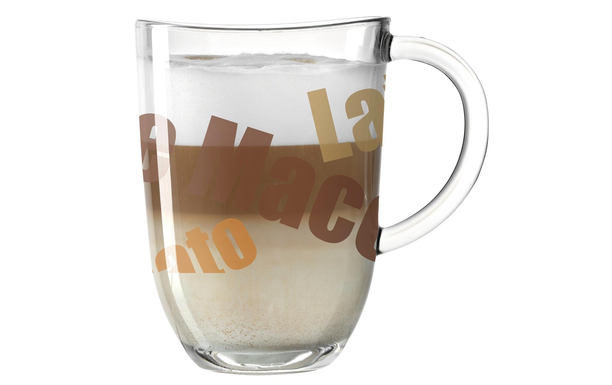 LEONARDO Latte Macchiato Glas Napoli – 6er Set, 380 ml, Ø 8,2 cm, Kalk-Natron-Glas, spülmaschinenfest