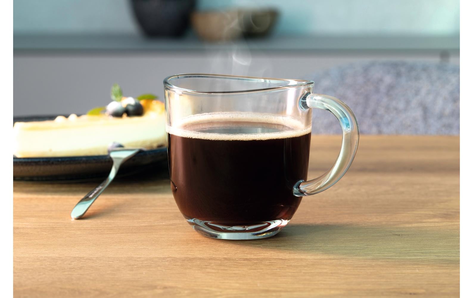 LEONARDO Kaffeetasse – 6er Set, 280 ml, Ø 8 cm, H 9 cm, Kalk-Natron-Glas