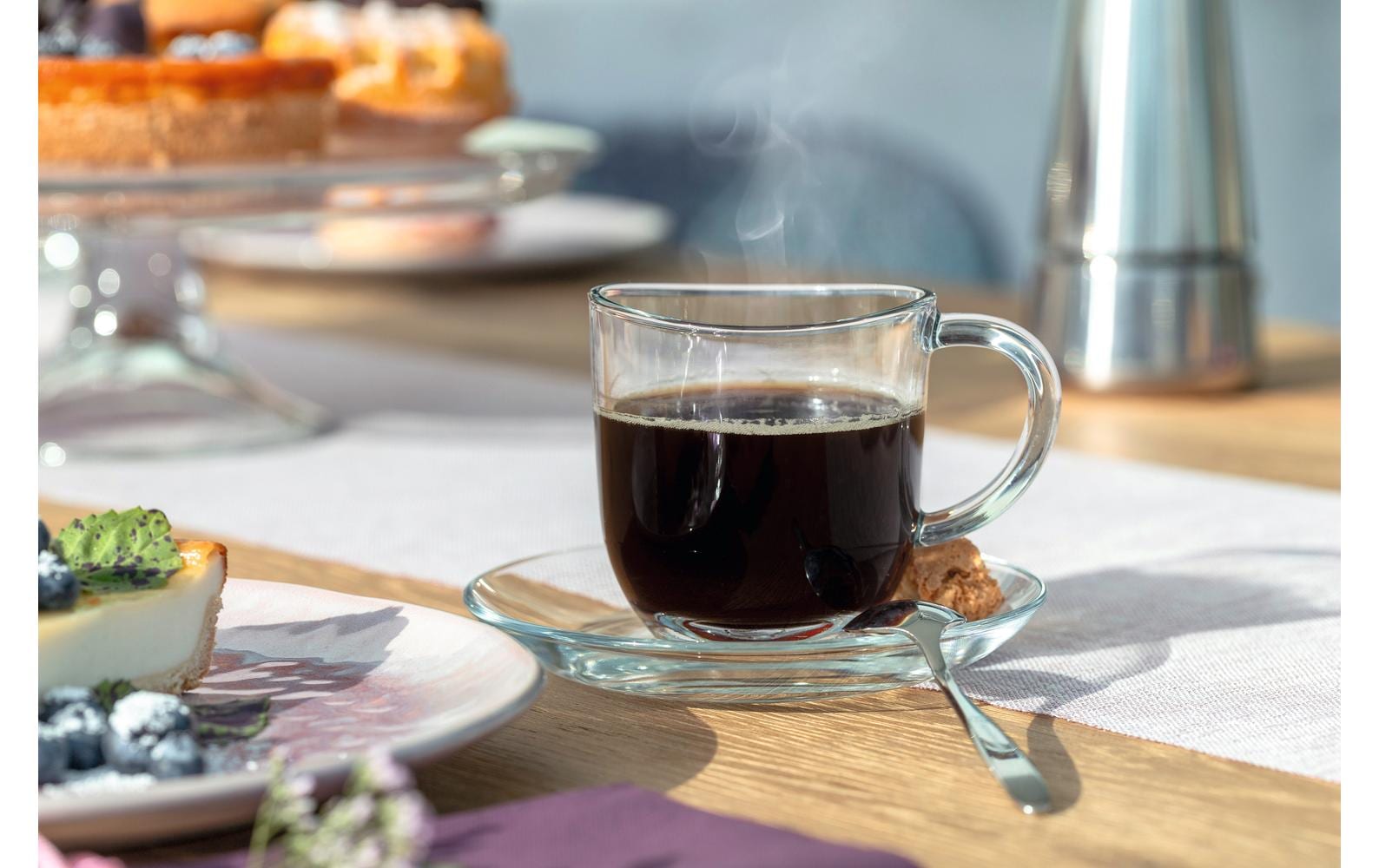 LEONARDO Kaffeetasse – 6er Set, 280 ml, Ø 8 cm, H 9 cm, Kalk-Natron-Glas