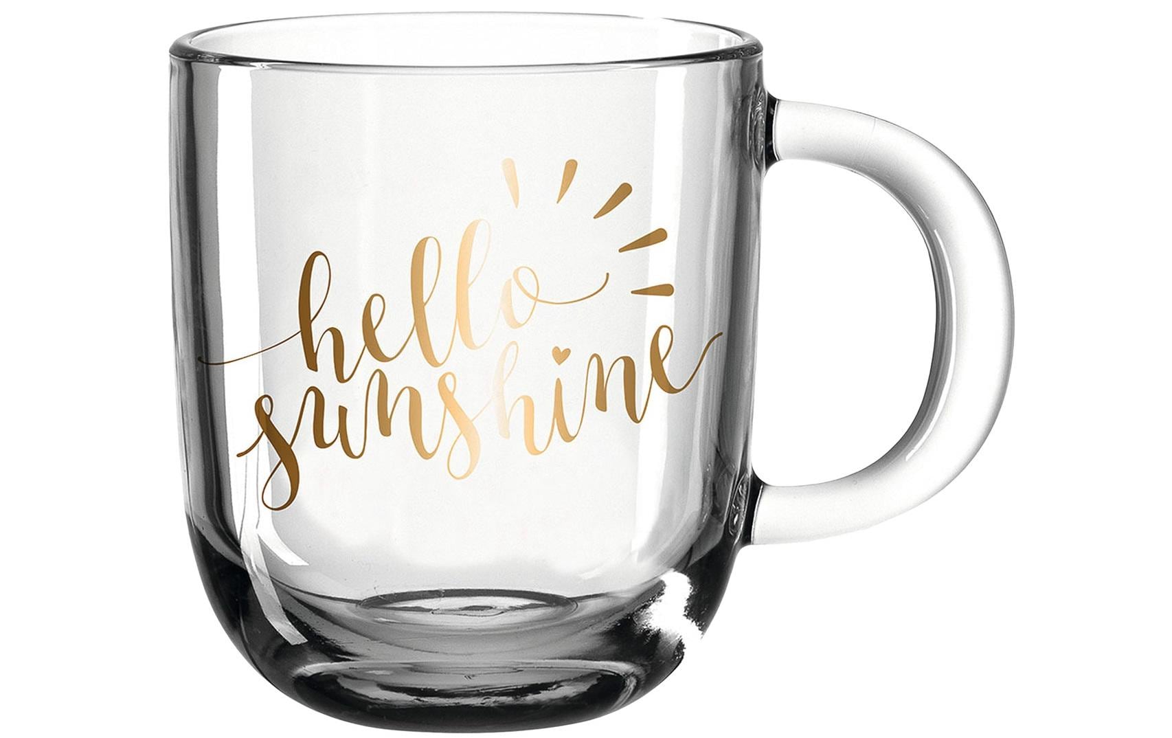 LEONARDO Kaffeetasse – 400 ml, Ø 9 cm, H 15 cm, Kalk-Natron-Glas, spülmaschinenfest, mikrowellengeeignet
