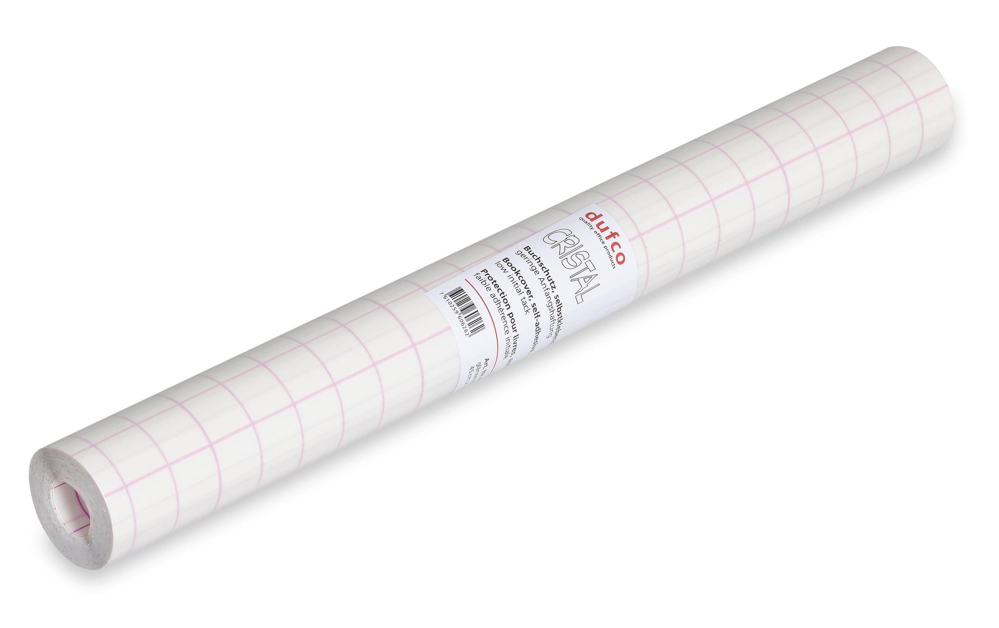 Dufco Klebefolie – glänzend, permanent, transparent – 45,0 × 1000,0 cm