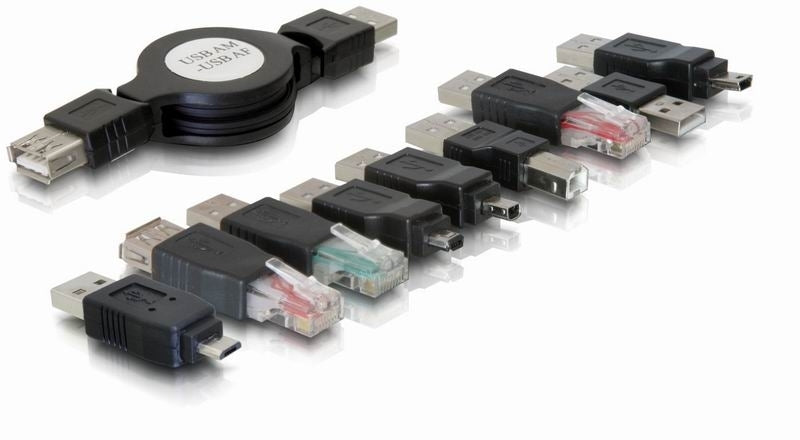 DeLOCK Adapter – USB-A zu USB-B, USB 2.0 (480 Mbit/s), 1,2 m, Schwarz