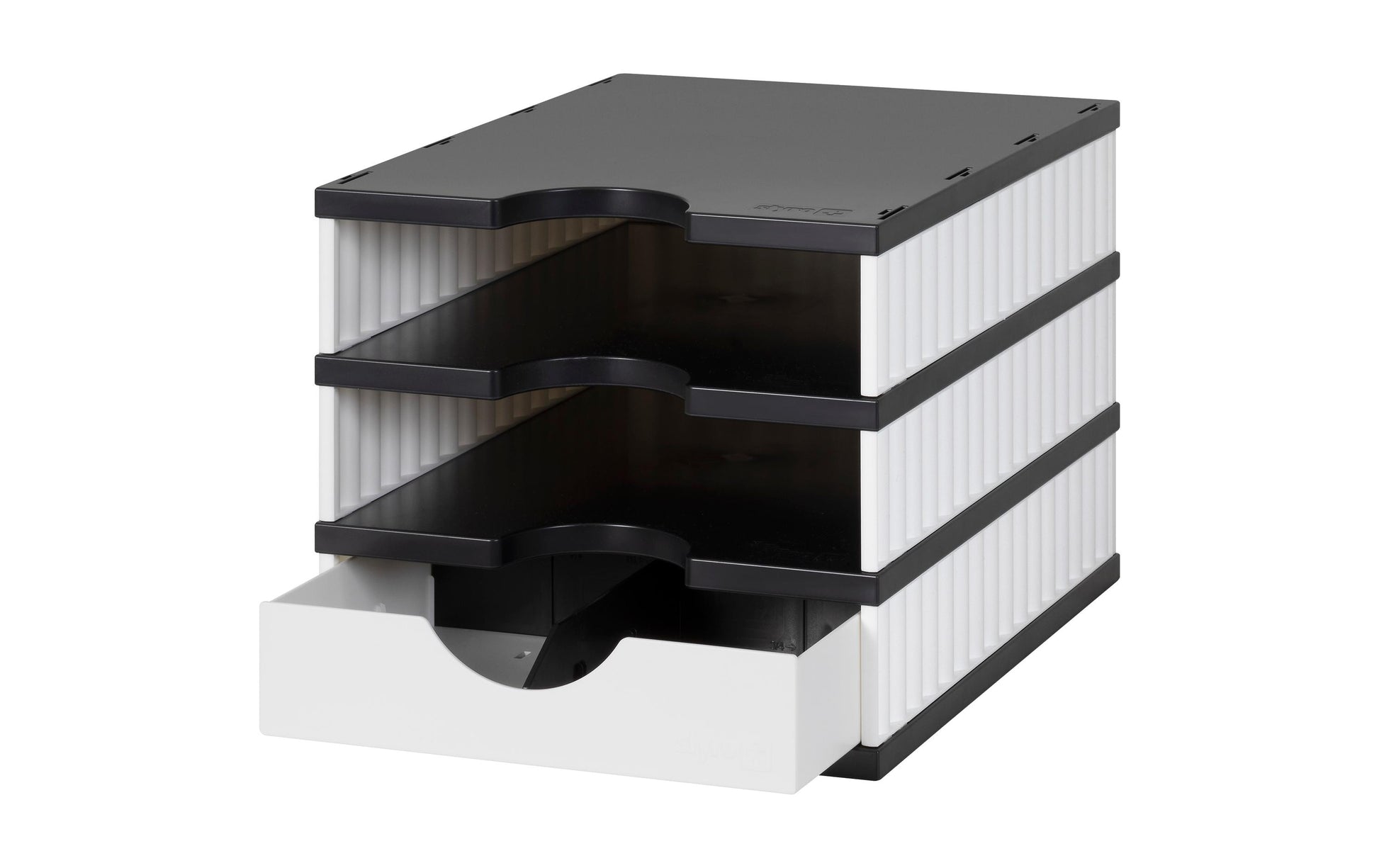 Styro Briefkorb – Kunststoff, Schwarz, Weiss