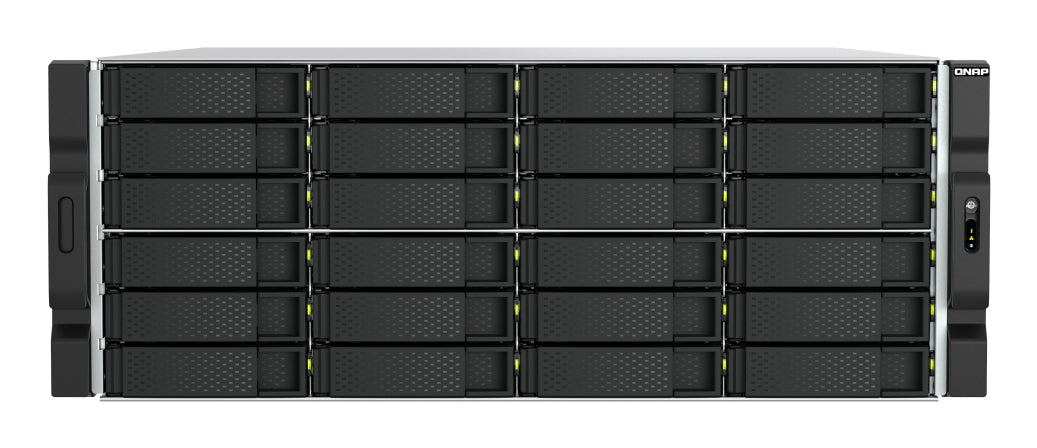 QNAP TS-h2477AXU-RP-R7D-24H03 Speichergerät – 24 × 16 TB, SATA, 4U, Ryzen 7 7700, 32 GB DDR5