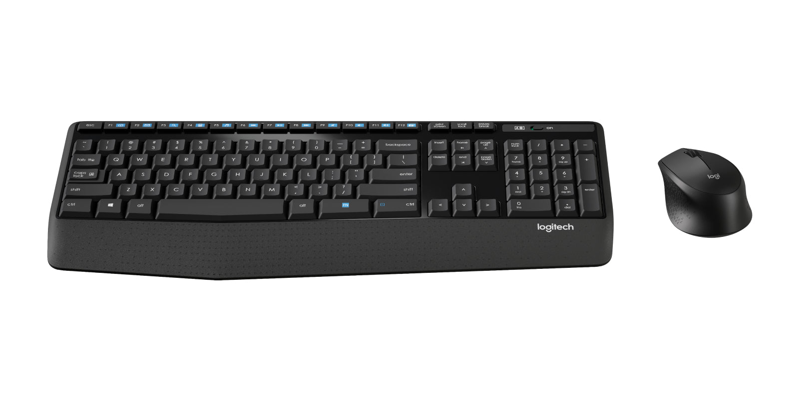Logitech MK345 Wireless Comfort – Tastatur-Maus-Set – 2,4 GHz USB-A (Nano-Empfänger) – AZERTY (FR) – Schwarz
