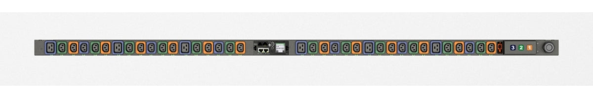 Vertiv Geist MGU5MGW1-36PNB3-3PS56B2A10-S-A – Rack-PDU geschaltet, 3-phasig, 36× IEC (C13/C19), 32 A