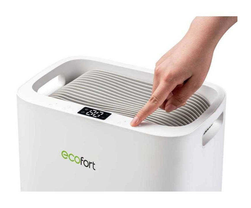 Ecofort Luftentfeuchter ecoQ DryAir 13L – 13 L/24 h, bis 30 m², Tank 2,3 l, Hygrostat