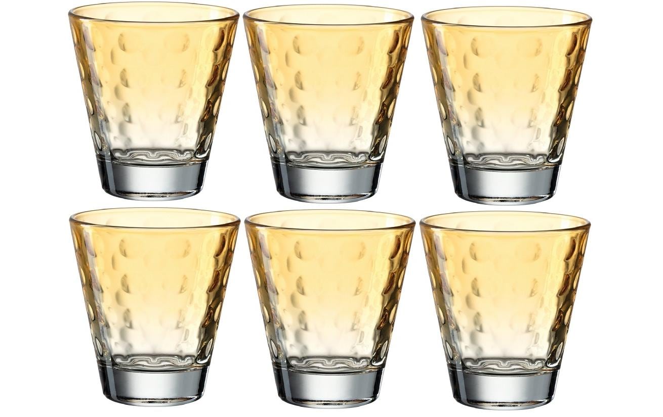 Leonardo Trinkglas Optic Pastell – Spülmaschinenfest, 6 Stück
