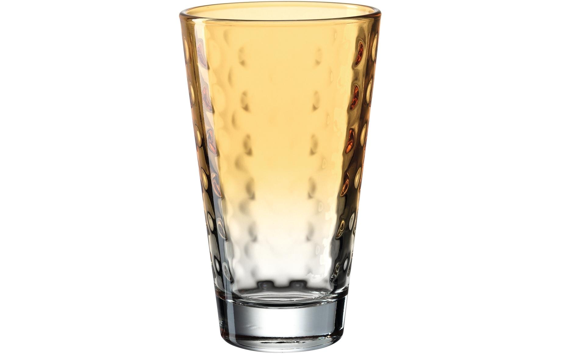 LEONARDO Trinkglas – 6er Set, 300 ml, Ø 8,0 cm, Kalk-Natron-Glas, Orange, spülmaschinenfest
