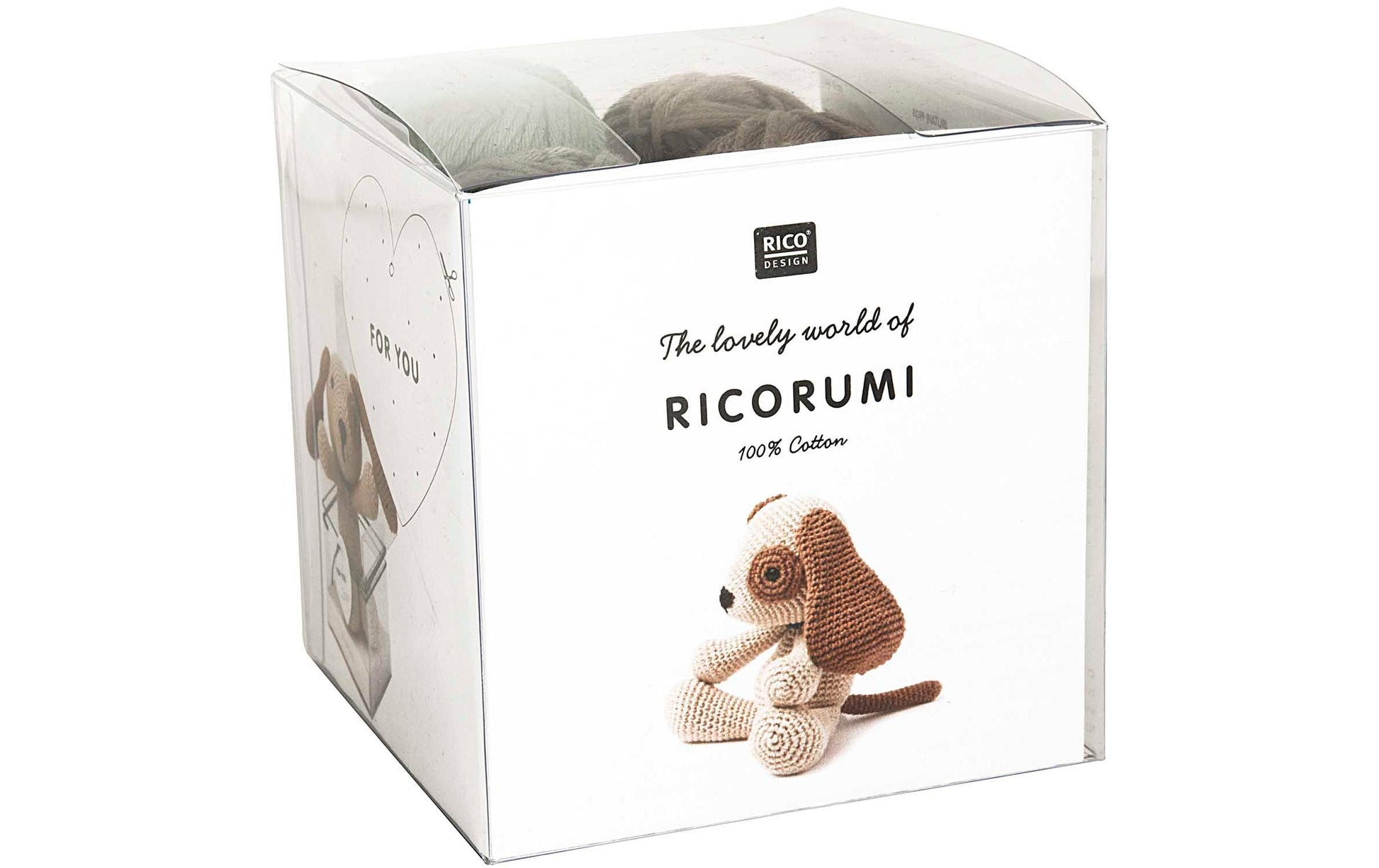 Rico Design Creative Ricorumi Häkelset Mehrfarbig – Hund, 25 g, 25,5 m, 100% Baumwolle, 10 Stk.
