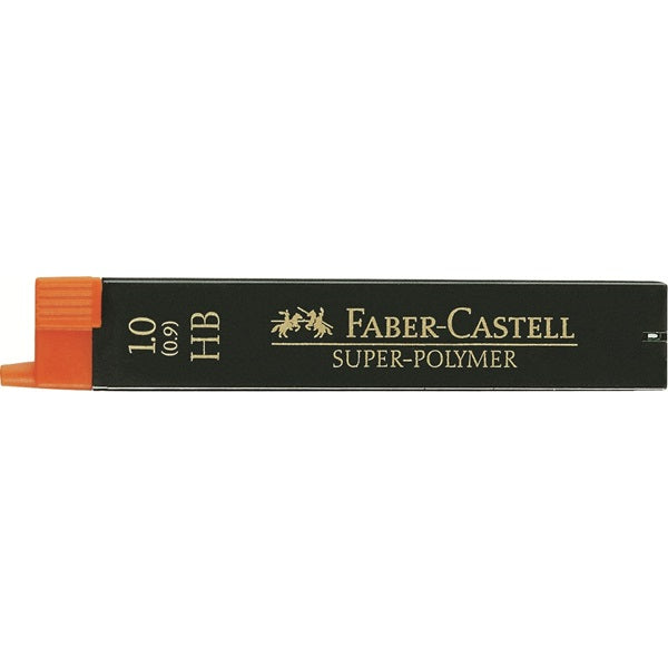 Faber-Castell Bleistiftminen – Grau, 1 mm, 12 Stk.