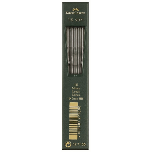 Faber-Castell Bleistiftminen für TK-Stift 4600 – Grau, 2 mm, HB