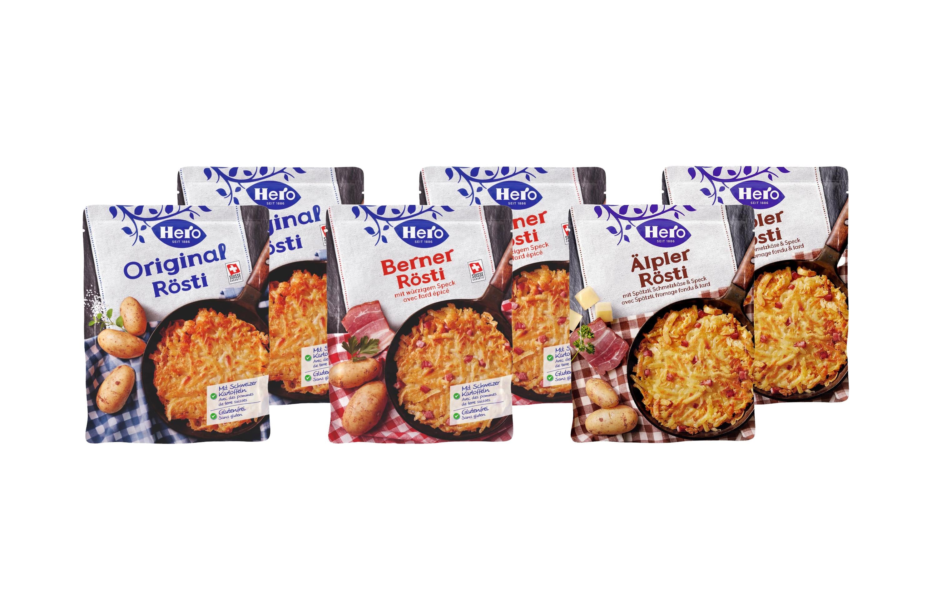 Hero Rösti Hit-Set – 6 Packungen – 2,85 kg