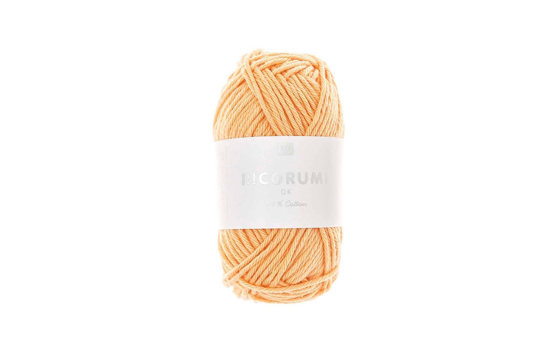 Rico Design Creative Ricorumi DK Wolle Aprikose – 25 g, 57,5 m, 100% Baumwolle, Nadel 3 mm