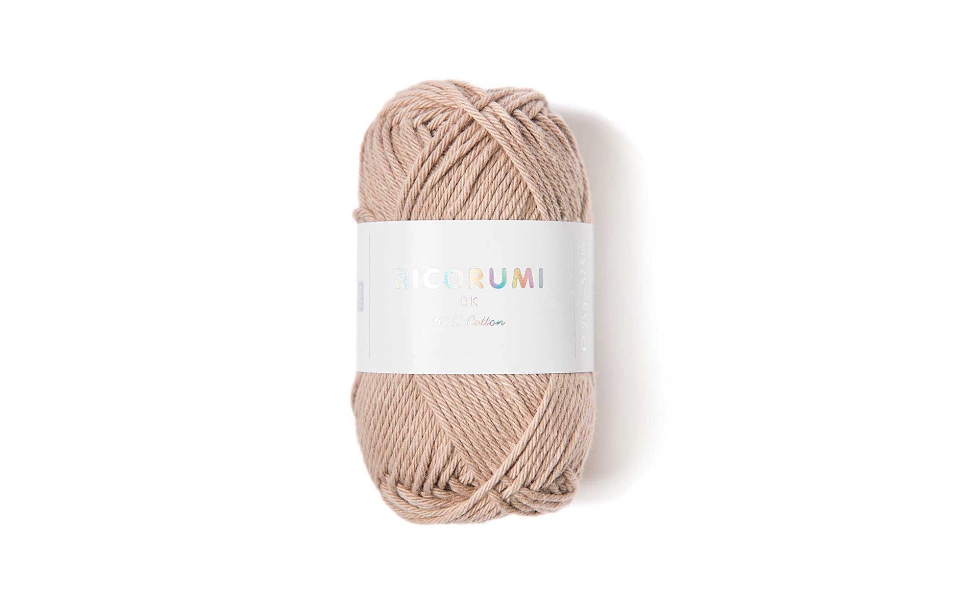 Rico Design Creative Ricorumi DK Garn Beige – 25 g, 57,5 m, Nadel 3 mm, 100% Baumwolle