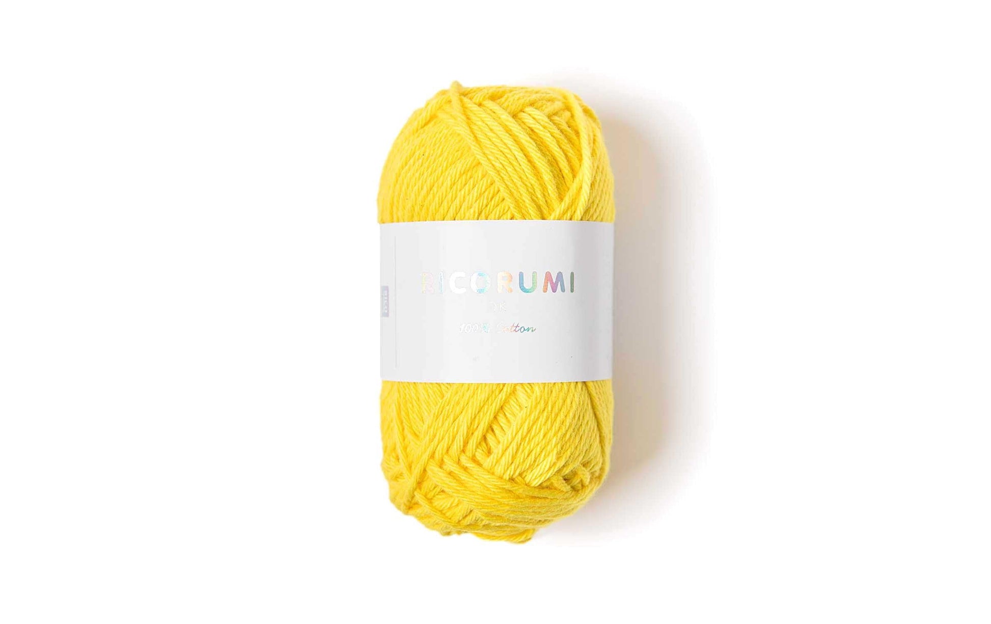 Rico Design Creative Ricorumi DK Wolle Baumwolle Gelb – 25 g, 57,5 m, Nadel 3 mm